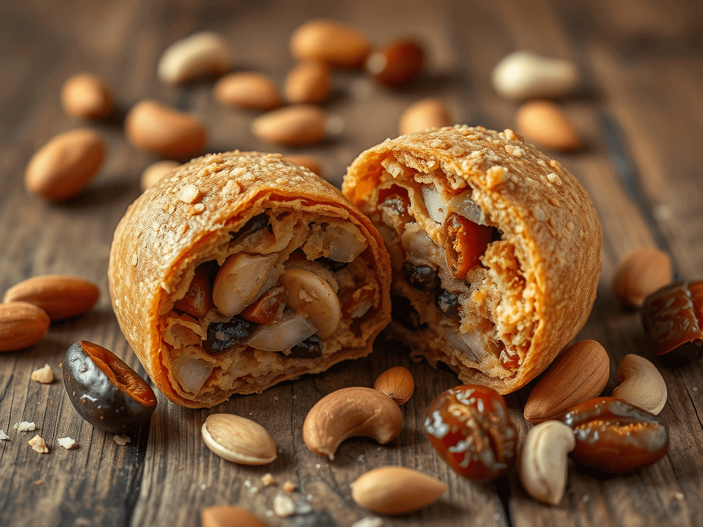 A close-up of nutrient-rich dry fruit laddus made with almonds, walnuts, figs, dates, and apricots, showcasing the amazing health benefits of dry fruit laddus.